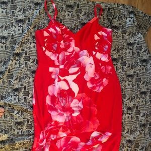 City chic tango dress with high low bottom